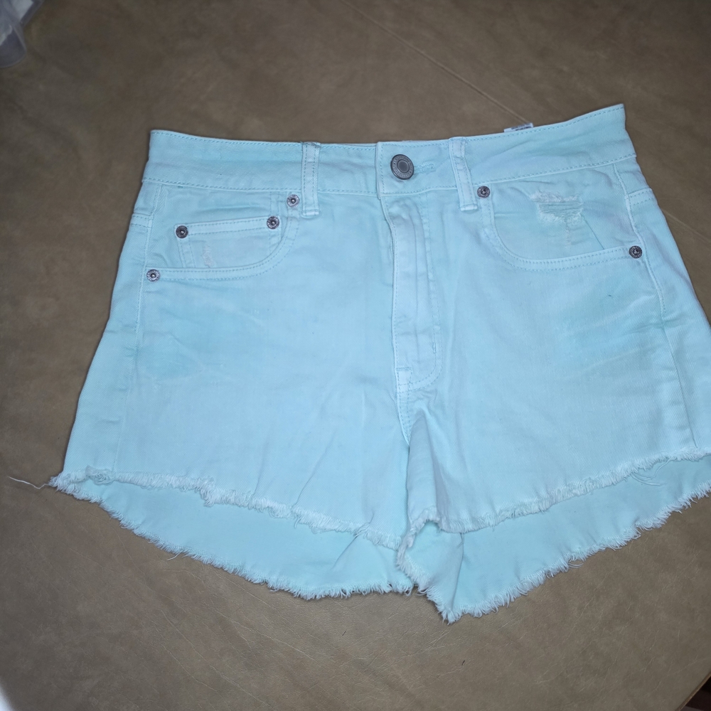 American Eagle Outfitters Aqua Jean Shorts